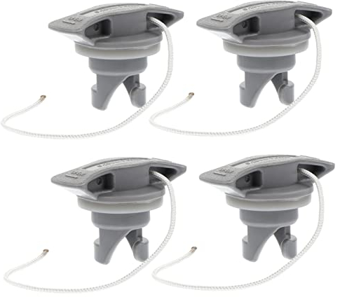 Veemoon 4 Stücke Kajak Luftventil Abdeckung Aufgeblasen Matratze Luftarmaturen Luftmatratze Schlauchboot Ventilkappe Boot Adapter Kappe Boot Pumpe Ventil Adapter Abdeckung Luftabdeckung