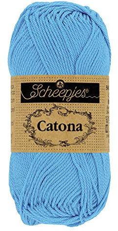 Scheepjes - Scheepjes Catona 384 Powder Blue Yarn - 1x10g