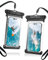 YOSH wasserdichte Handyhülle [Seitentasten Nahtloses Design] [2 Stück], 7,5 Zoll IPX8 Unterwasser Handytasche, Handy Wasserschutzhülle für iPhone 15 14 13 12 11 Pro Max Samsung S24 S23 S22 Ultra