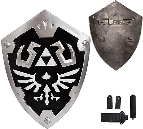 lkjad Link's Black Shield Japanisches Anime Spiel Cosplay Schwert The Legend of Zelda Hylian Schild PVC