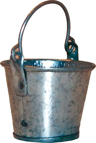FADEDA Eimer Zink klein/Höhe:2 cm/handbemalt/detailgetreue Krippen Figuren - Weihnachten Tisch Dekoration Krippe Zubehör