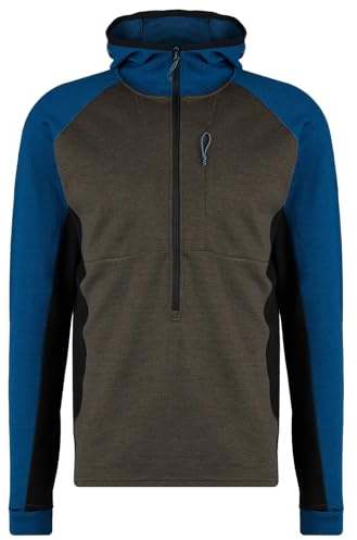 Stoic Herren Merino260 StadjanSt. 3/4 Zip w. Hood Merinohoodie Kapuzenpullover