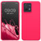 kwmobile Carcasa Compatible con Motorola Moto G84 5G Funda - Case TPU y Silicona antigolpes - Apto Carga inalámbrica - Rosa neón