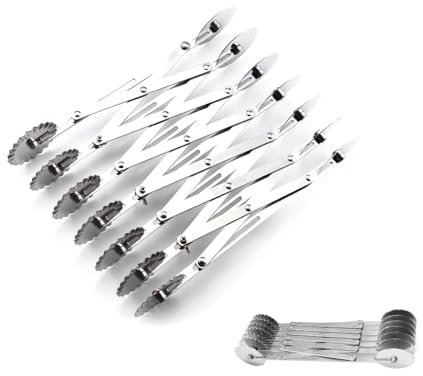 7 Wheel Pastry Cutter Stainless Steel Pizza Slicer, Adjustable Multi-Round Dough Divider Roller for Bread and Cakes