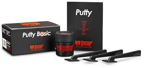 Thermal Grizzly TG Putty Basic 30g - Hochleistungs-elektrisch Nicht leitende Thermoknete/Thermal Putty für GPU- und PCB-Anwendungen, Gute Wärmeleitfähigkeit