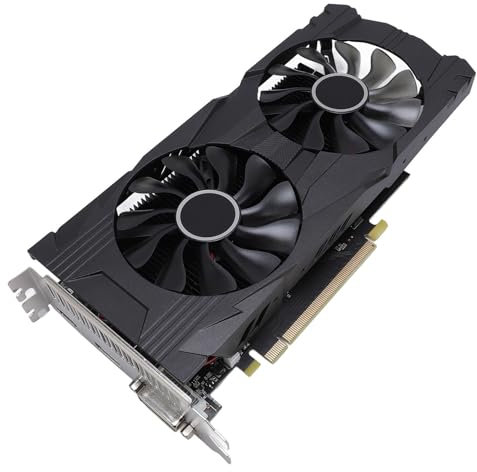 Bewinner 4GB GDDR5 Low Profile Gaming Graphics Card, for 4K Display Desktop PC Video Card 8K, High Performance GPU