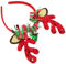 BESPORTBLE Bandeau De Noël En Forme De Bois De Renne Pour Bébé -Tête Pour Femme Bandeau À Thème De Noël -Tête Avec Oreilles De Bois De Cerf -Tête En Forme De Cerceau