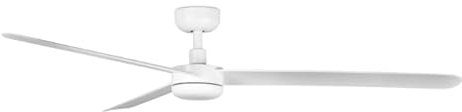 ventyly / BAIRES/Ventilador de techo blanco sin luz, Ø152 cm/Ultra Silencioso, bajo consumo, 6 Velocidades, Mando a distancia, Verano-Invierno, temporizador