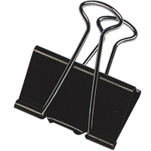 Q-Connect 33025 Pince Double Clip Largeur 32mm Lot de 10 Métallique