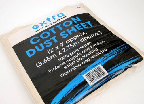 Harris Extra Dust Sheet Cotton 12x9 Foot