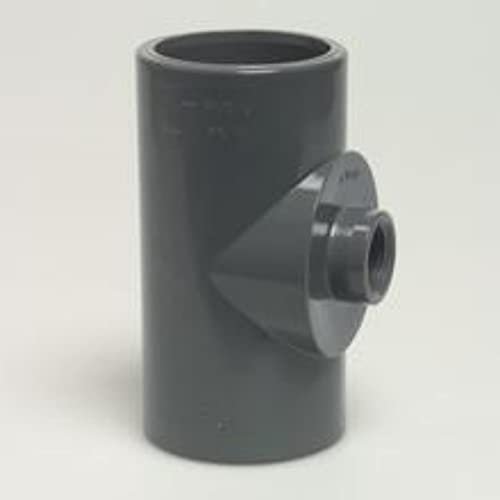 PVC T-Stück 90° reduziert d 50 x 1/2 x 50 mm