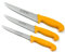 Marsvogel Solingen # 71-(S87A6) Lot de 3 couteaux de boucher avec lame de 20,5 cm + 7 cm + couteau de boucher 15 cm