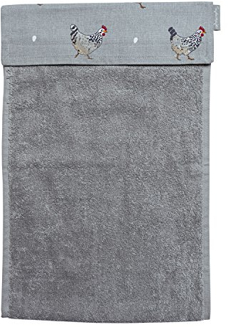 Sophie Allport - Chicken Roller Hand Towel, 100% Cotton, Hard Wearing & Absorbent Kitchen Towel Accessory
