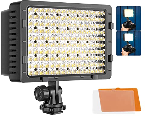 Neewer® CN-160 160pcs LED Pannello LED da Potenza Ultra Alta Regolabile per Fotocamera Digitale / Videocamera Video Light, LED Light per Fotocamera Digitale SLR Canon, Nikon, Pentax, Panasonic, Sony, Samsung e Olympus