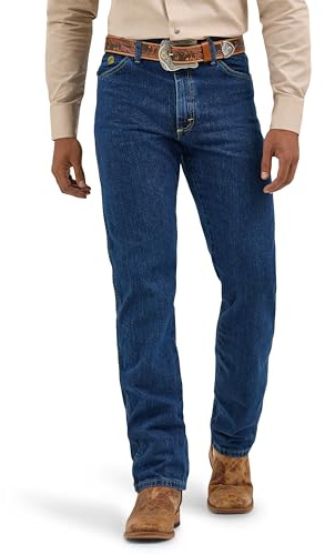 Wrangler Men's George Strait Cowboy Cut Original Fit Jean, Dark Stone, 29W x 36L