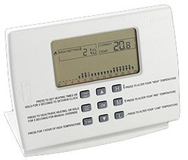 Myson MPRTRF White Programmable Room Thermostat with Wireless Radio