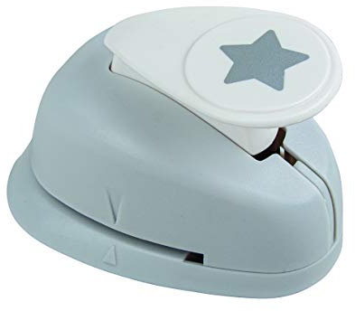 Rayher Hobby 89792000 Motivstanzer Stern, ø 1,6 cm- 5/8 Zoll, geeignet für Papier/Karton bis zu 200g/m²
