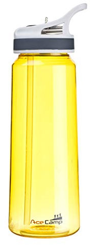 AceCamp Tritan 15552 Trinkflasche – Sportflasche auslaufsicher – BPA-frei – 750 ml, Gelb