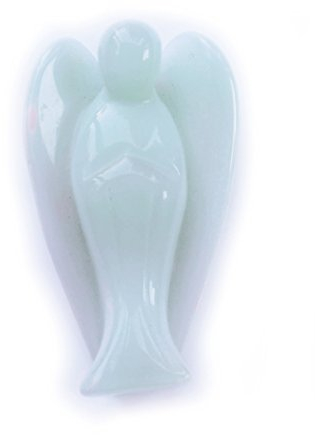 Schutzengel Engel 5 cm Standfigur Opalit/Opal - Edelsteinengel Angel Zeremonie Deko Yoga Esoterik Spiritualität