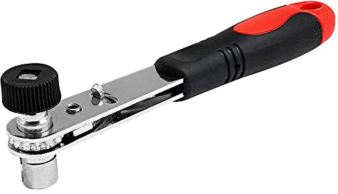 DEKTON DT85295 Right Angle Ratchet Driver, Black/Red