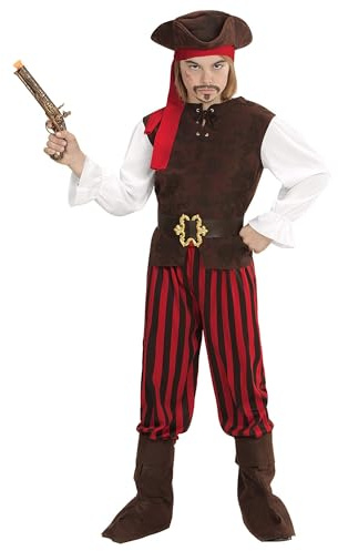 W WIDMANN MILANO Party Fashion - Kinderkostüm Pirat der Karibik, Seeräuber, Bandit, Freibeuter