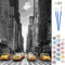 ABEUTY Peinture Numero Street & voiture jaune, Peinture par Numero 40x50 cm Peinture Numéro Bricolage