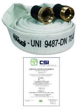 Manichetta uni 70 mt 20 Bianca in Gomma da 20 metri, 70 mm di diametro esterno, 70 mm di spessore nominale, 1 pezzo