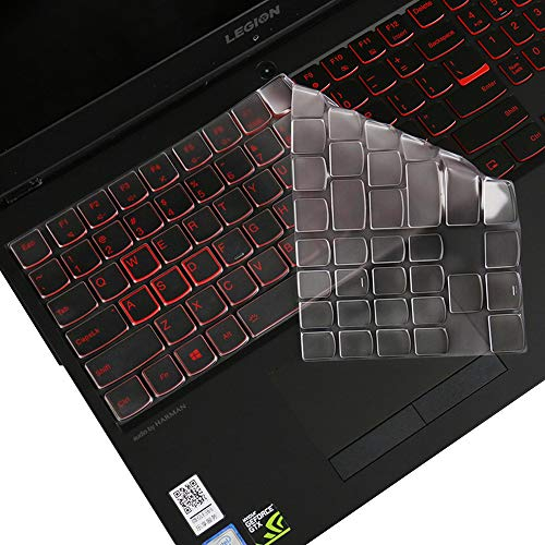 Ultradünne, weiche und transparente TPU-Tastaturabdeckung für 15,6 Zoll (39,6 cm) Legion Y530 Y7000 Y7000P, 17,3 Zoll (43,9 cm) Legion Y730 Y740 Gaming-Laptop-Tastaturschutz, US-Layout