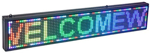 TECNOLUX EURO RÓTULO LED ELECTRÓNICO Aluminio Pantalla Letras 132 CM X 20CM X 5CM