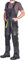 MAZALAT work wear Arbeitshosen männer, Arbeitslatzhose Herren mit Kniepolstertaschen, Größen S-XXXL, Latzhose herren, Arbeitshose Latzhose arbeits Latzhose Qualitat Schwarz/Grün 60