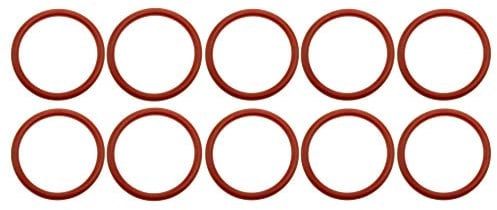 10x O-Ring kompatibel mit Siemens EQ, Bosch Vero, Gaggenau, Neff Kaffeevollautomaten 38x4mm Rot Silikon Dichtung Innen 38mm Außen 46mm