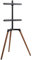 EasyLife - Treppiede TV Tripod di design - Supporto per televisore/monitor fino a 65 e 35 kg - Orientabile di 140° - Altezza regolabile + gestione cavi - VESA fino a 400x400 (nero/noce scuro)