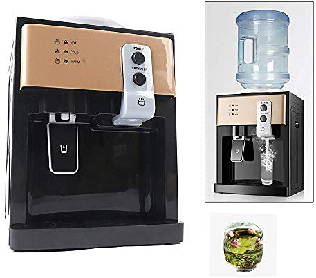 sujrtuj Dispensador eléctrico de agua fría y caliente para el hogar, 220 V, mini dispensador de agua de escritorio