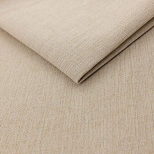 Heko Panels Stoff Meterware Mona Stoffe Zum Nähen Möbelstoff Polsterstoff Möbelstoffe Bezugsstoff Für Möbel Stühle Ecksofa Eckbank Sofa Blickdicht Creme
