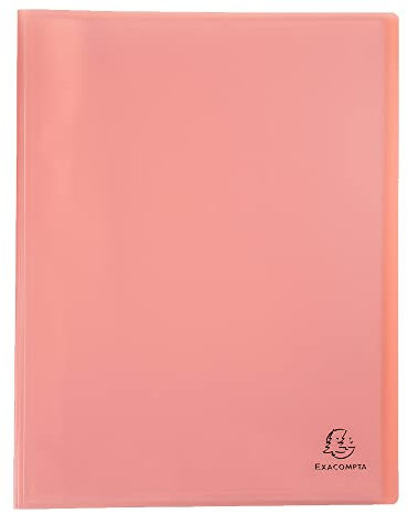 Protège-documents A4 EXACOMPTA Chromaline Pastel 80 vues - 40 pochettes Corail