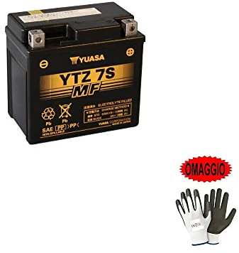Batterie Yuasa YTZ7S (scellée active) 12 V/6 Ah pour moto scooter spécifique 113 x 70 x 105 mm