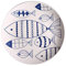 Luxshiny Assiette de Poisson en Céramique Assiettes Rondes Assiettes en Porcelaine Assiette de Nourriture en Céramique pour Restauration de Cuisine (De Nombreux Poissons)