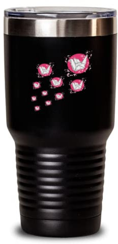 30oz Tumbler Acciaio Inox IsolatoFunny Carta Giapponese Pieghevole