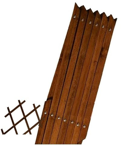 Suinga - Treillis en Bois teinté 60 x 180 cm, pour Jardin.