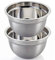 Premium Stainless Steel Medium Mixing Bowls Set - Easy-Grip, Durable, Stylish, and Versatile. Ideal for Baking, Cooking, Salad & Food Prep (22cm - Pack of 2)