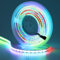 GOMING 5V WS2812B Adressierbar COB LED Streifen 5M 160LED/M Flexible Weiß PCB RGB LED Strip Traumfarbe IP20 Nicht Wasserdicht LED Band für Zuhause Party(Controller und Netzteil Nicht Enthalten)