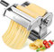Sailnovo Nudelmaschine, Manuelle Nudelmaschinen mit 7 Einstellbaren Stärke Einstellungen, 150 Rollen Nudelmaschine mit Rollen und Edelstahlschneider für Nudeln, Spaghetti, Fettuccine, Lasagne