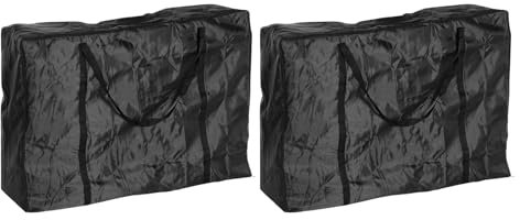 M METERXITY 2 Pack Chair Storage Bag - Portable Waterproof Bag for Storing Chairs Towels Clothes, Apply to Outdoor/Camping/Moving (43.3 x 11.02 x 29.13, Black)