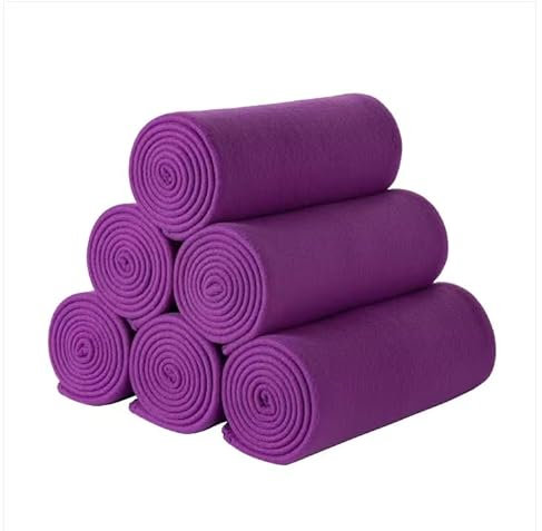 SeaBeauty Fleece-Überwurfdecken für Couch, leicht, warm, weich, gemütlich, Hundedecke, 6 Stück, einfarbig, für Bett, Couch, Büro, Geschenke, Outdoor, Lila, 127 x 152,4 cm