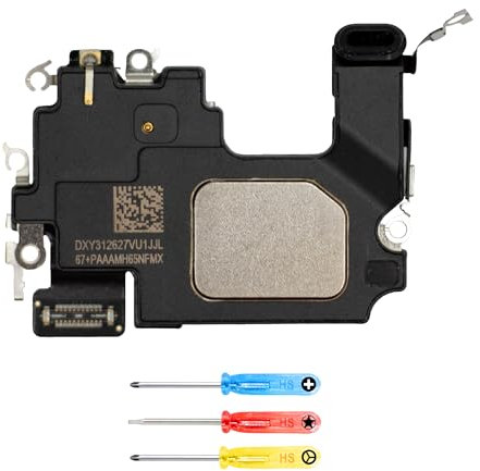 MMOBIEL Hörmuschel Kompatibel mit iPhone 14 - Ohrhörer/Ear Speaker Ersatz - Telefon Ohrlautsprecher-Ersatz - Top-Lautsprecher Reparatur - inkl. Schraubendreher