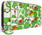 Dino World Yoshi Let's Go, Little Mario! Dinosaurier-Ei Portemonnaie Clutch Münzfach & Kartenhalter, Grün
