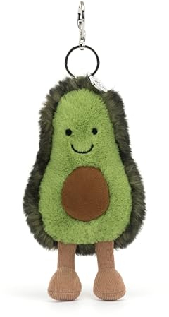 Jellycat Schlüsselanhänger zum Anklippen, Taschenanhänger-Kollektion, Avocado