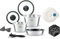 cookvision Einsteiger-Set 10-tlg. schwarz, 2x Edelstahltöpfe und 1x Pfanne für alle Herdarten, 1x Glasdeckel, 1x Griff, platzsparend, innovatives Zubehör