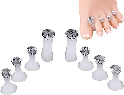 Lpitoy Zehenspreizer Für Pediküre, Blumenmuster, Perlenform, Nagelkunst-ausrichtungskorrektur, Waschbarer Zehenteiler, Abstandshalter, Maniküre
