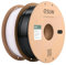 eSUN PETG Filament 1.75 mm, PETG 3D Printer Filament, Measurement Accuracy +/- 0.03 mm, 1KG pro Spule, 2 Spulen 3D Druck Filament für 3D Drucker, Einfarbig schwarz+Einfarbig weiß